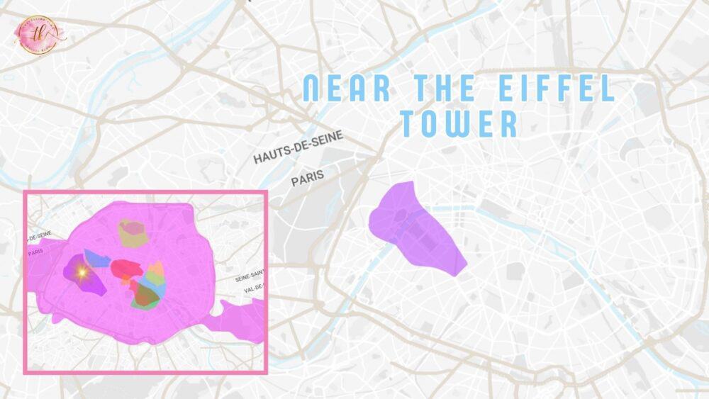 Map near the Eiffel Tower (7th Arr)