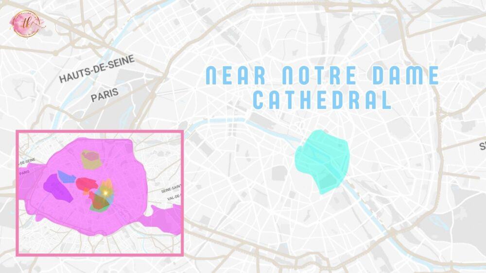 Map Notre-Dame Cathedral (4th Arr)