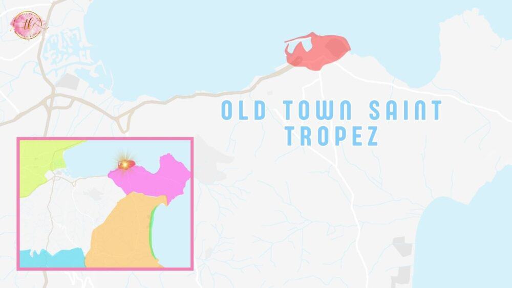 Map of old town st tropez