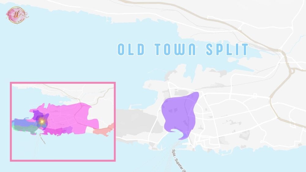 Map of Old Town Split