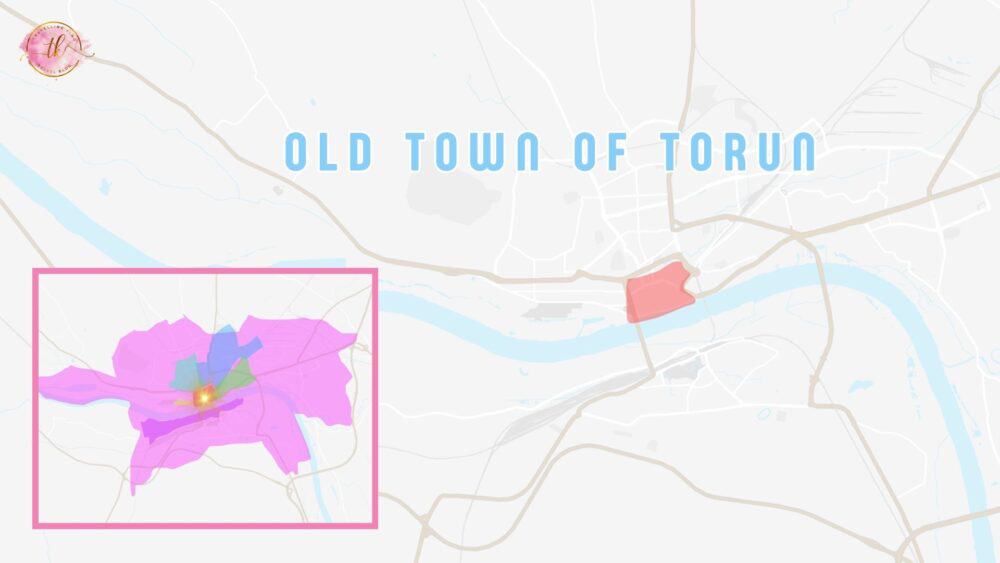 Map of Old Town of Torun