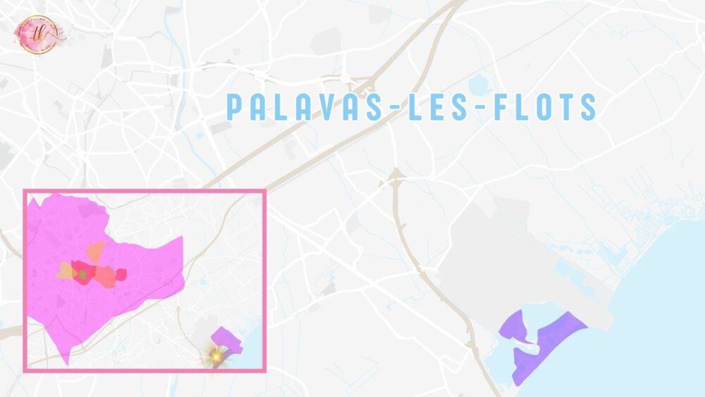 Map of Palavas-les-Flots