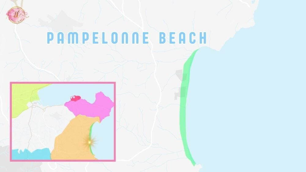 Map of Pampelonne Beach