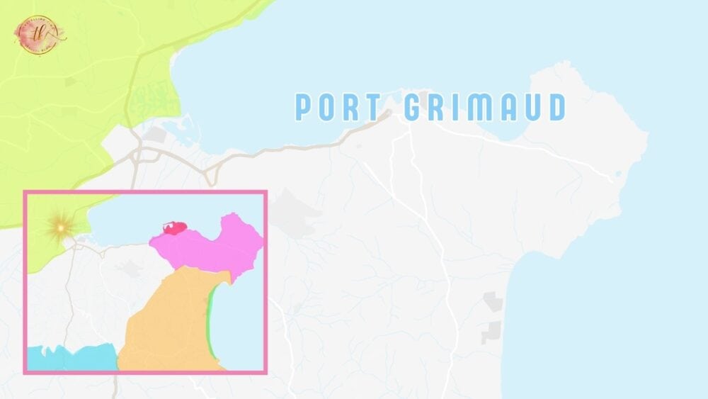 Map of Port Grimaud