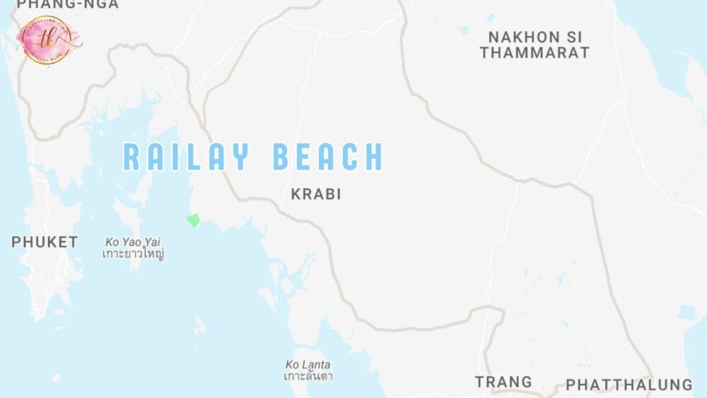 Railay beach Map