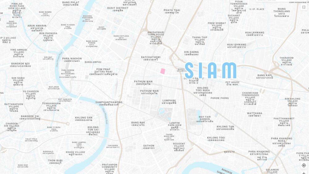 Siam Bangkok Map