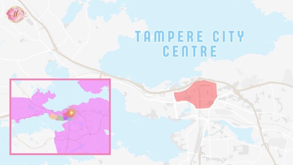 Map of Tampere City Centre