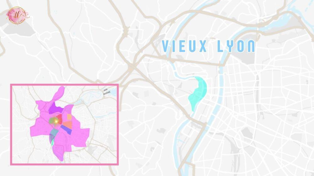 Map of Vieux Lyon