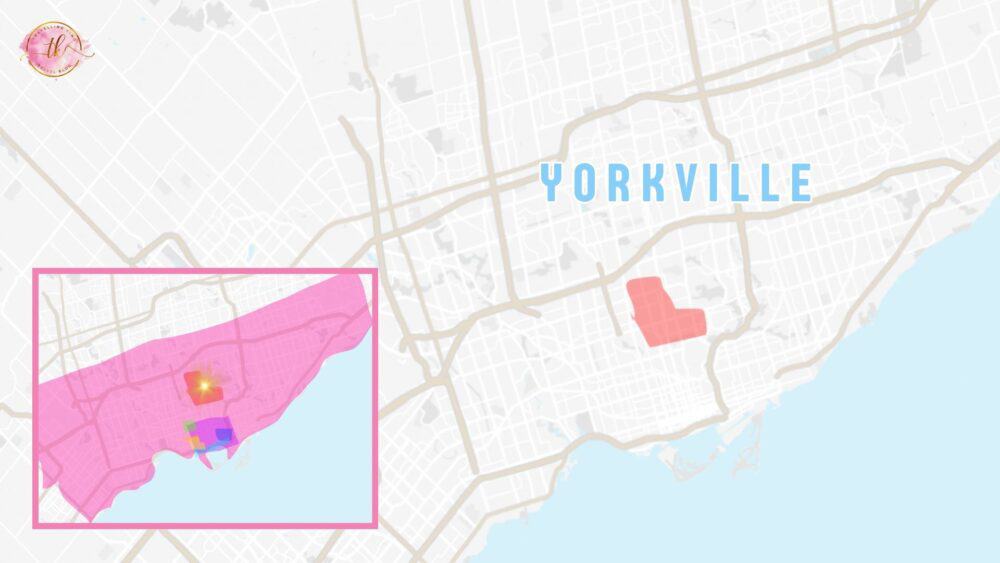 Map of Yorkville Toronto
