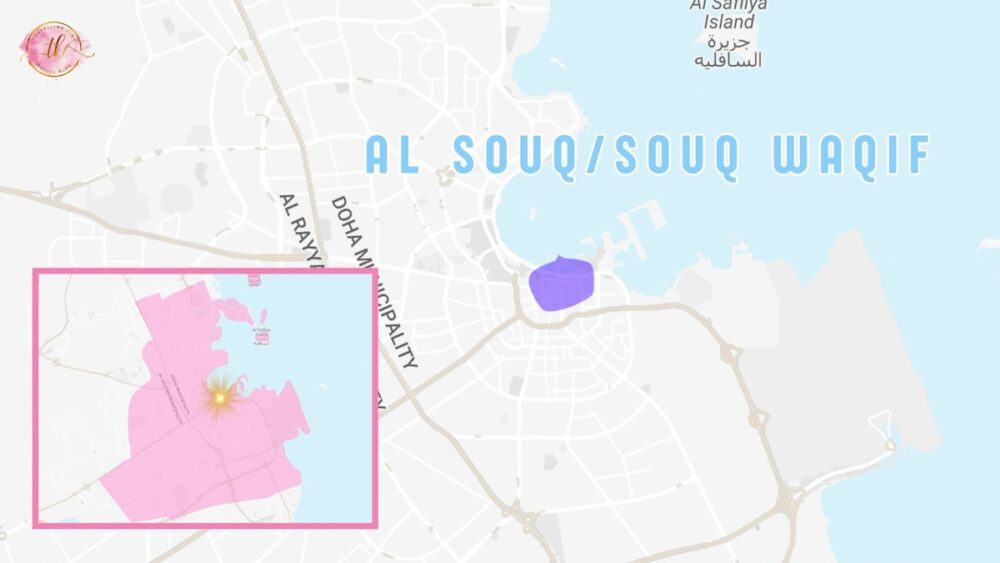 Al Souq & Souq Waqif Map in Doha