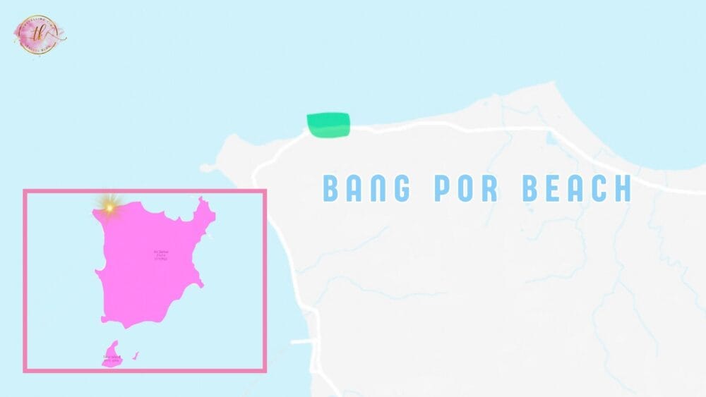 Bang Por Beach Map in Koh Samui