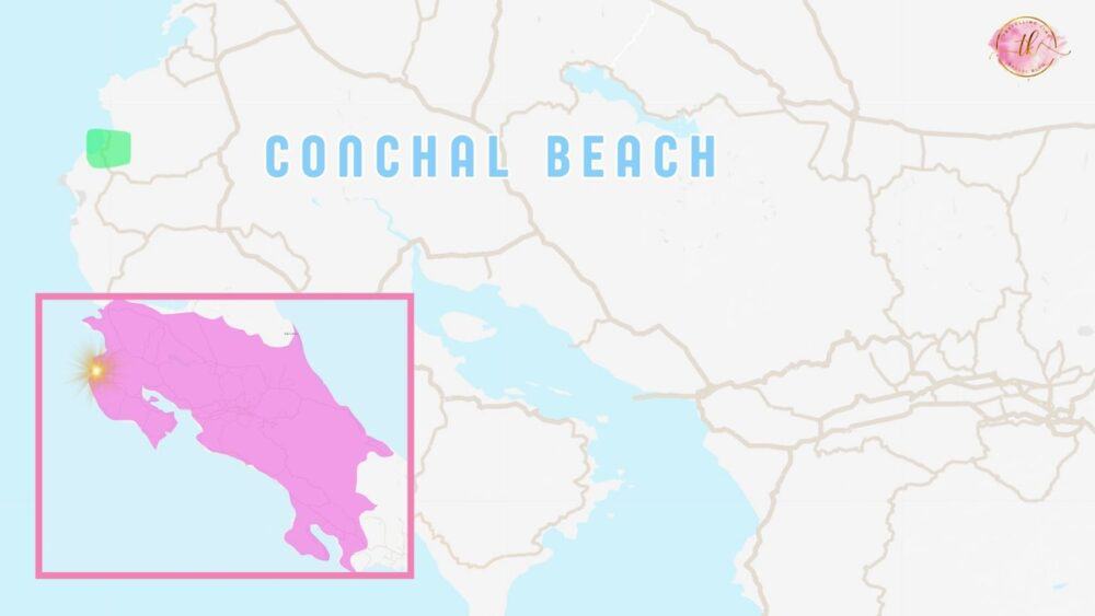 Conchal Beach Map Costa Rica
