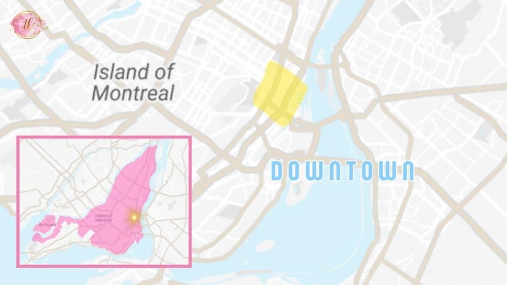 Downtown Montreal Map