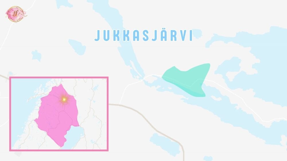 Map of Jukkasjärvi