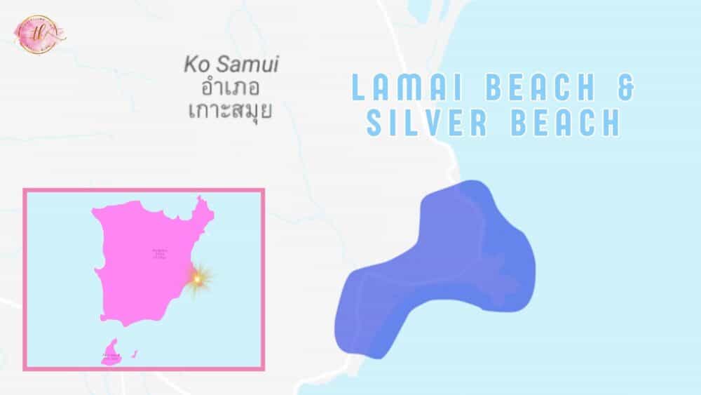 Lamai Beach & Silver Beach Maps in Koh Samui