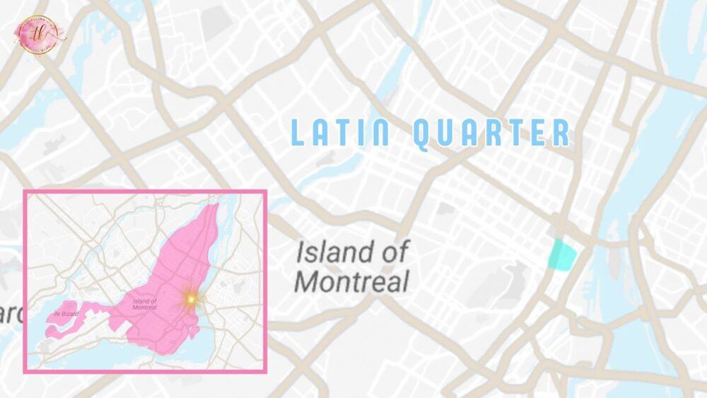 Montreal Latin Quarter map