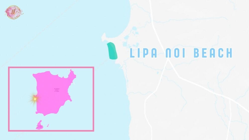 Lipa Noi Map Koh Samui