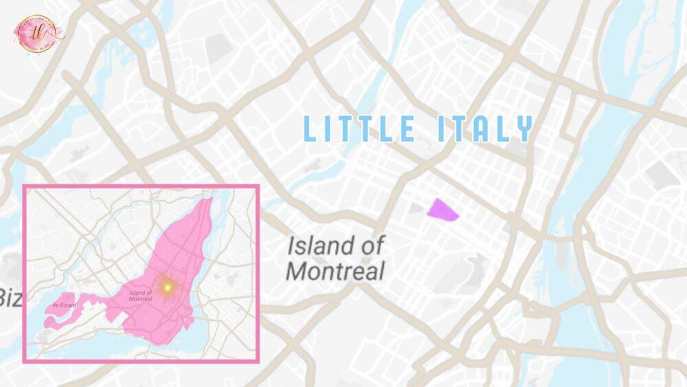Montreal's Little Italy Map