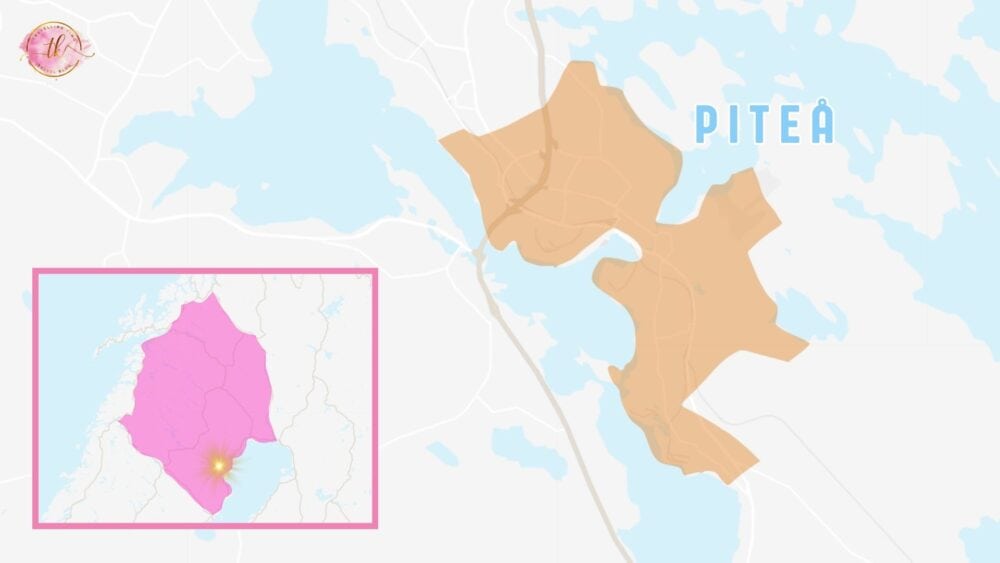Map of Piteå