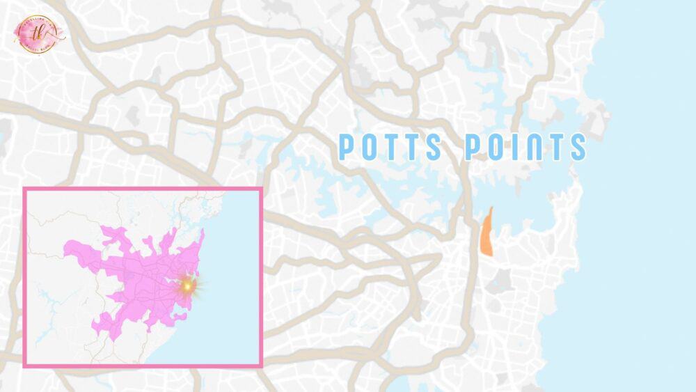 Potts Points Map