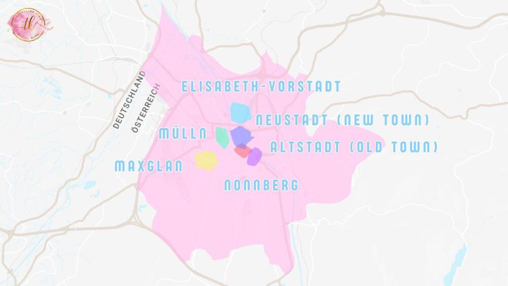 Salzburg Destinations Map