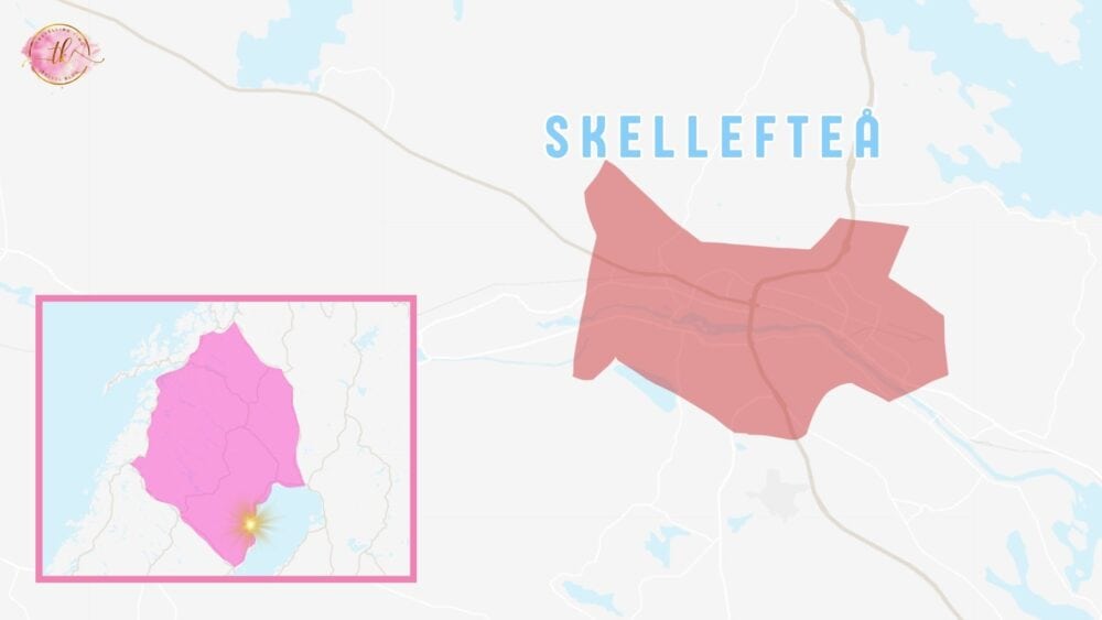 Map of Skellefteå