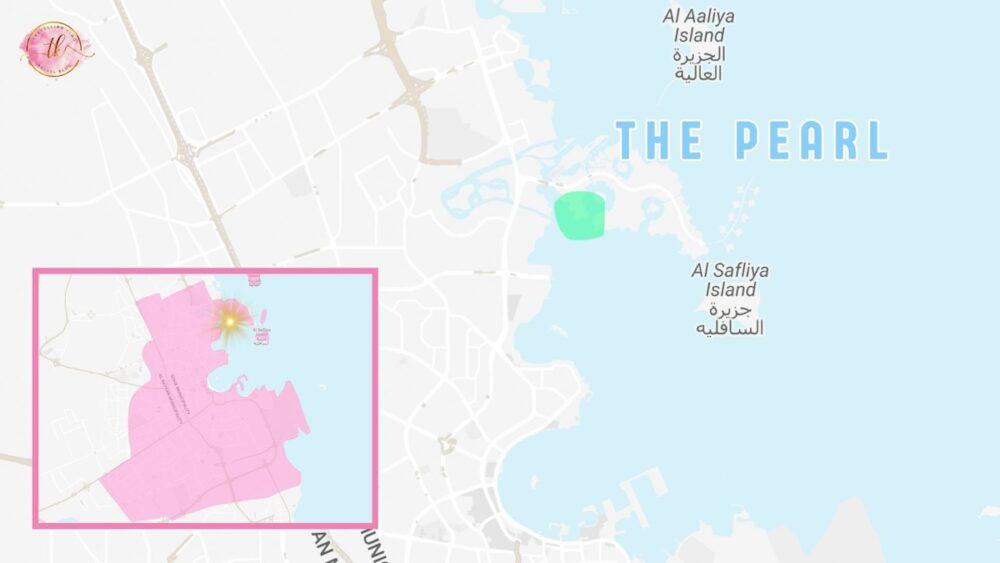 The Pearl Map in Doha