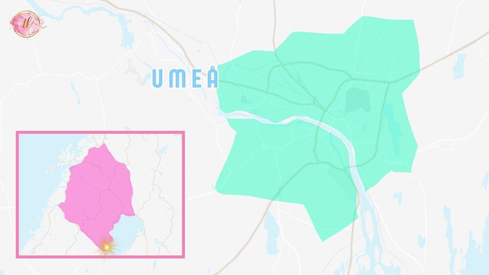 Map of Umeå