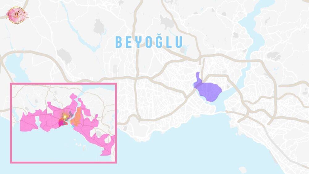 Map of Beyoğlu