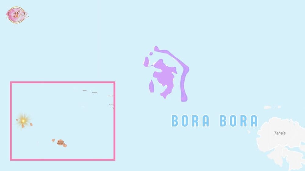 Map of Bora Bora