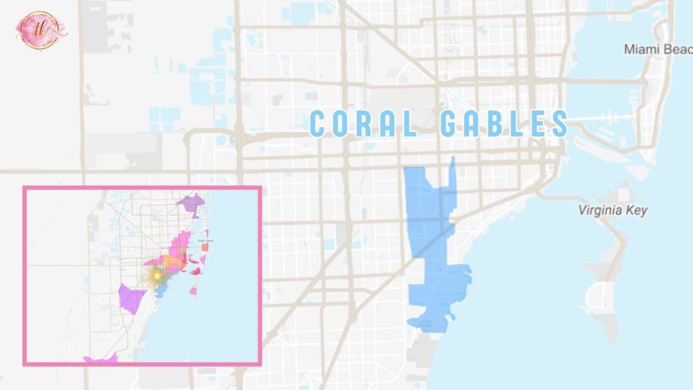 Map of Coral Gables