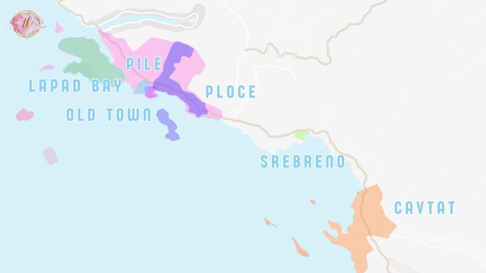 Map of Dubrovnik for best areas to stay