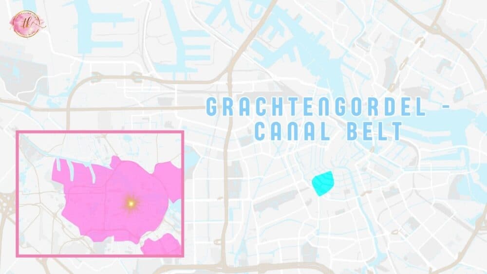 Grachtengordel or the Canal Belt Map