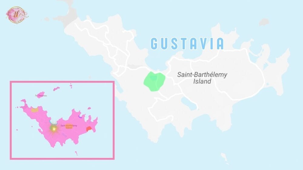 Map of Gustavia