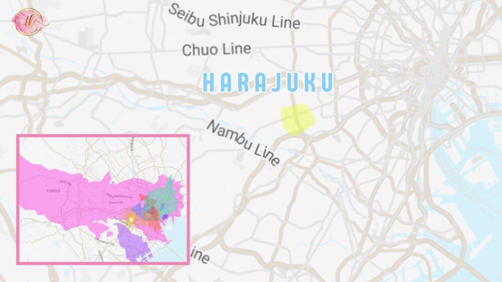 Map of Harajuku