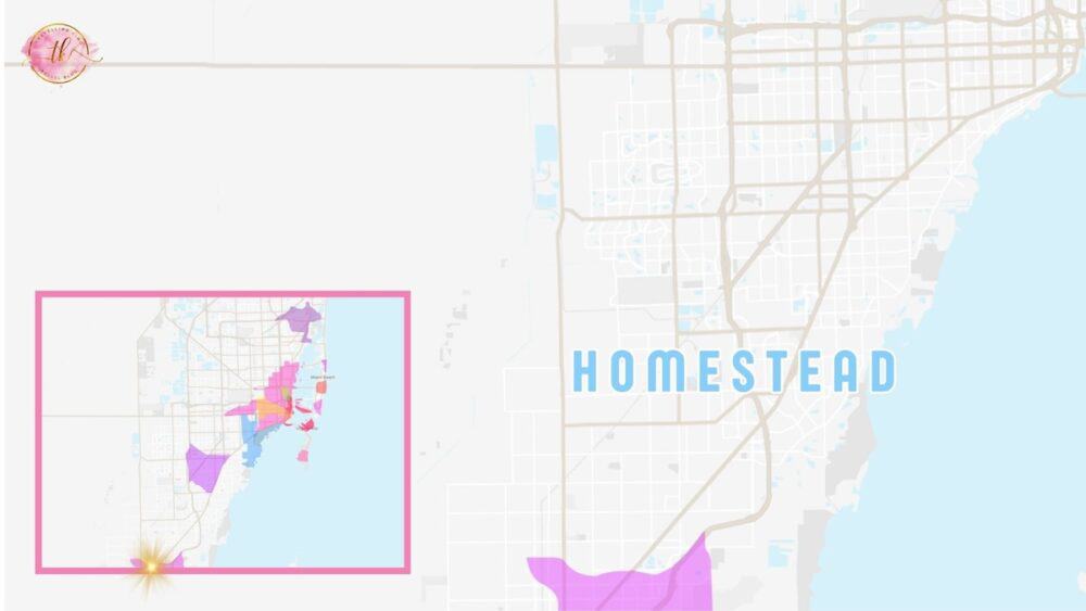 Map of Homestead Miami