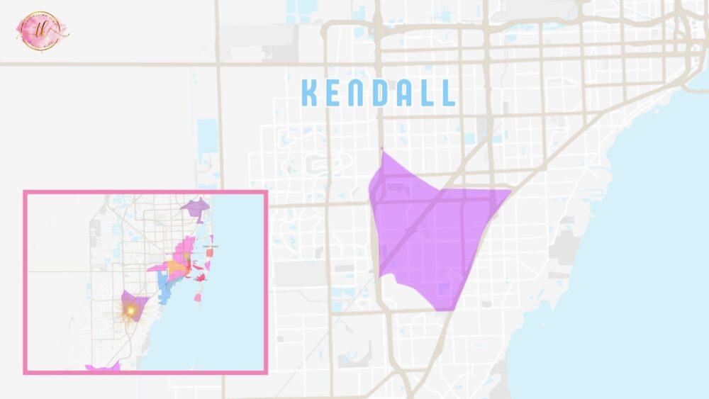Map of Kendall Miami