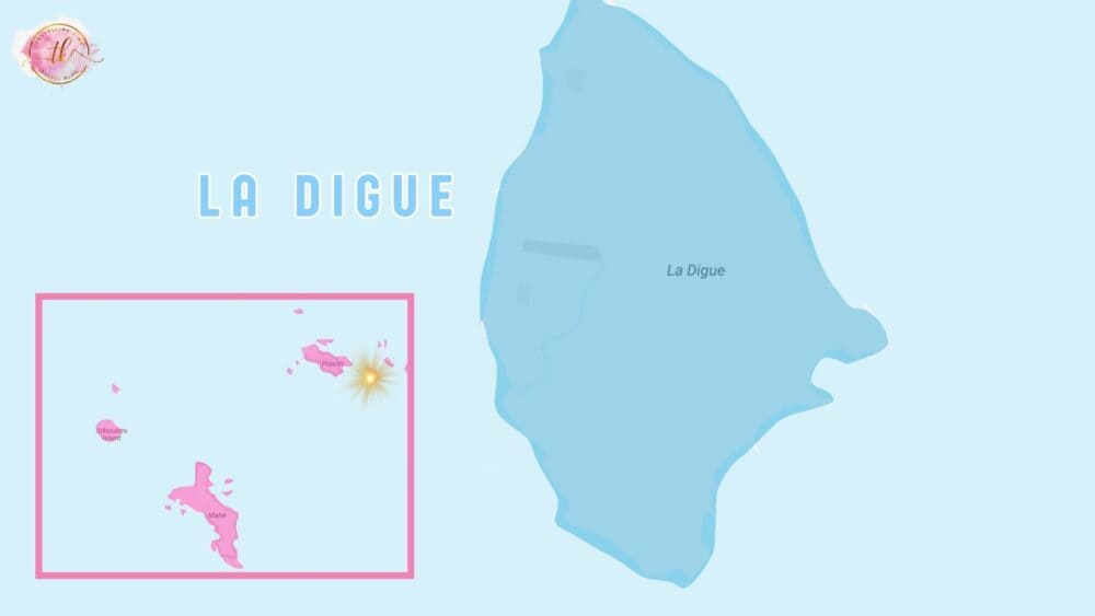 Map of La Digue