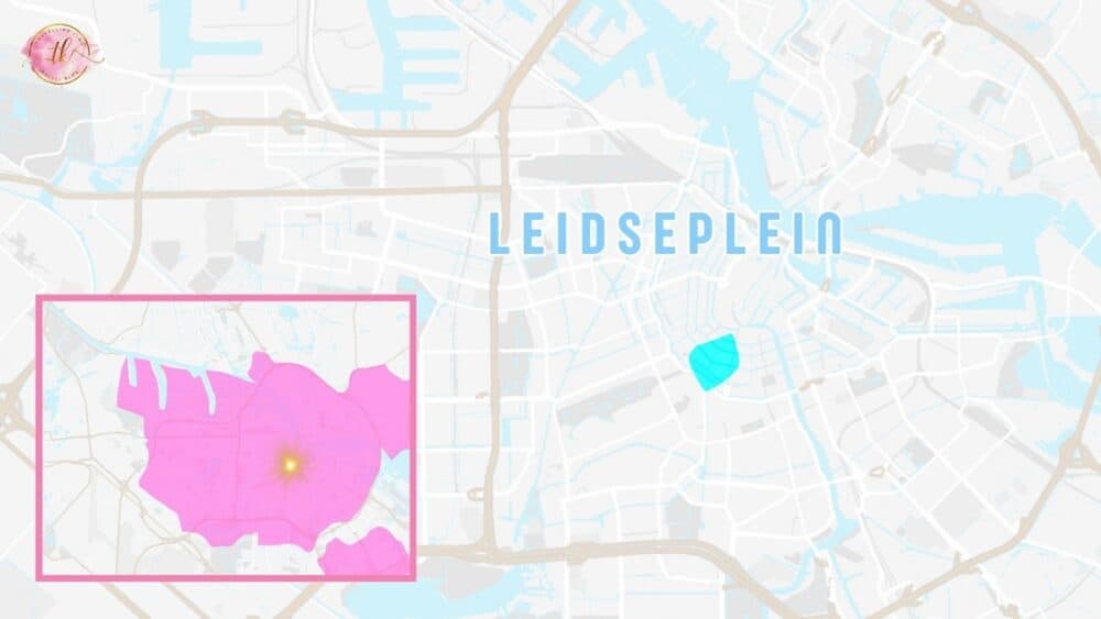 Amsterdam: Leidseplein Map