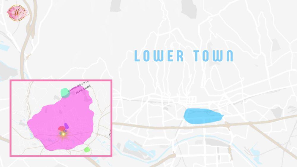 Map of Zagreb Lower Town