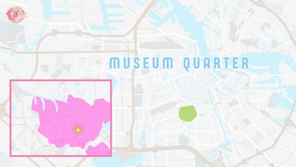 Map of the Museum Quarter in Amsterdam