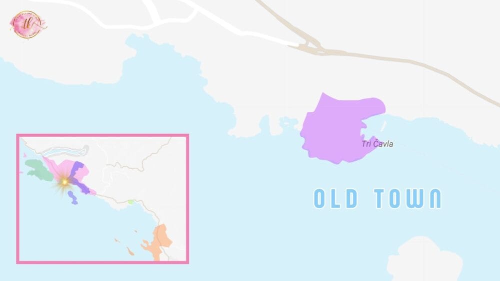 Map of Old Town in Dubrovnik