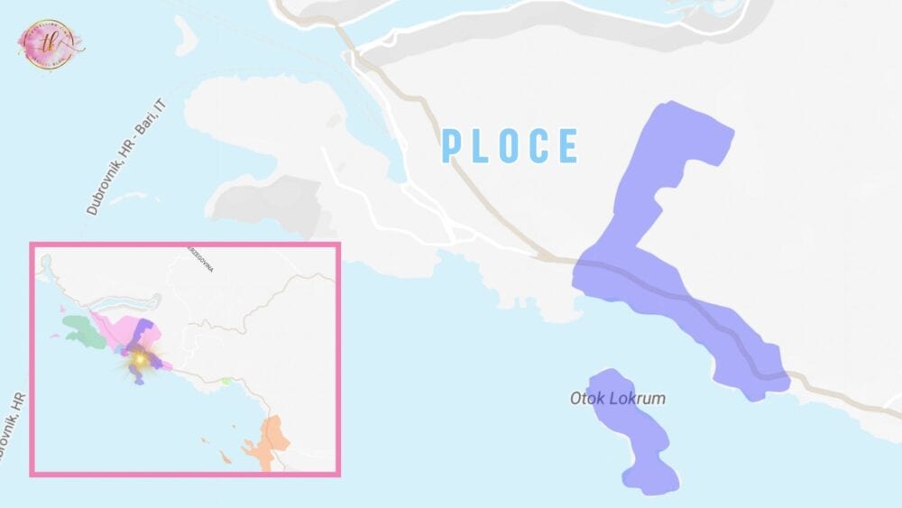 Map of Ploce in Dubrovnik