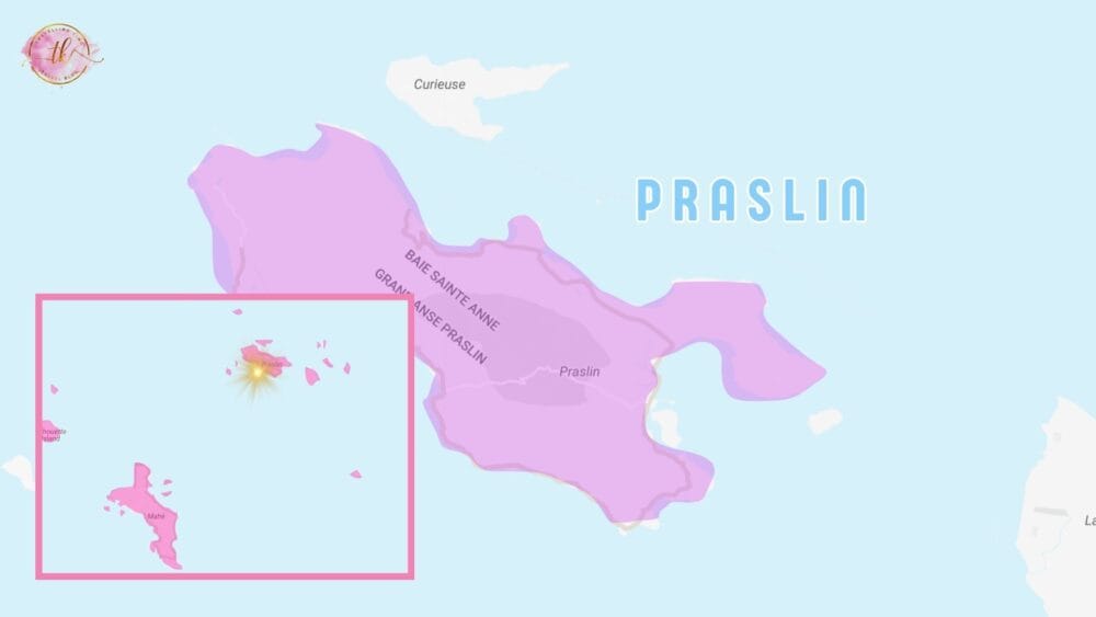 Map of Praslin