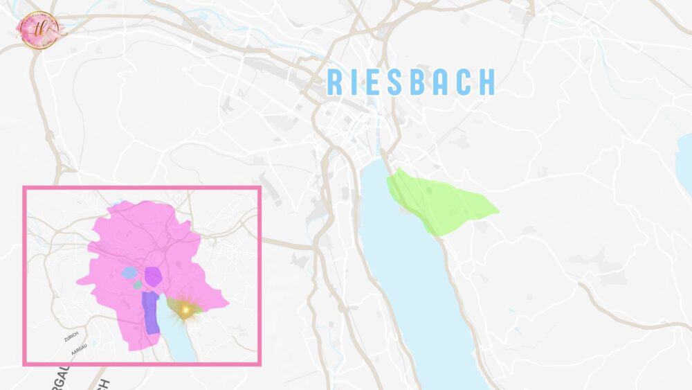 Map of Riesbach Zurich