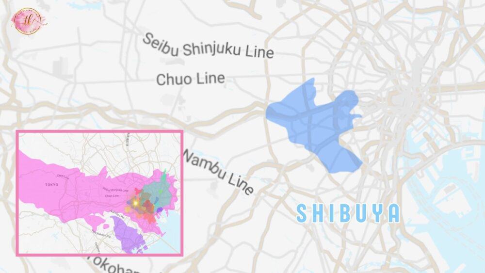 Map of Shibuya