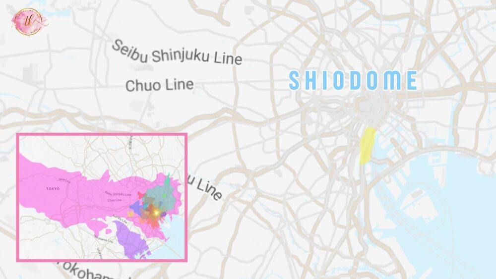 Map of Shiodome