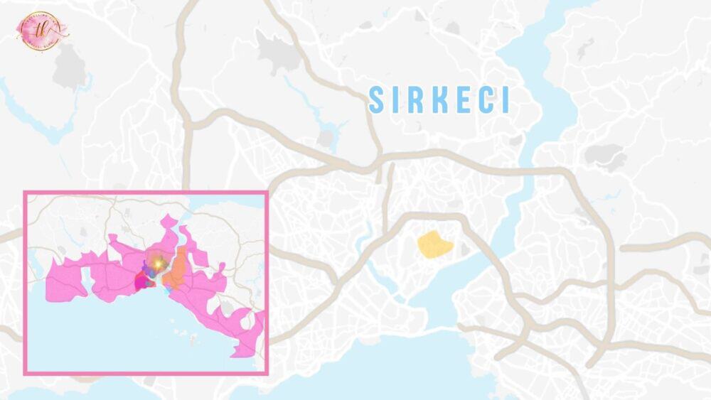 Map of Sirkeci