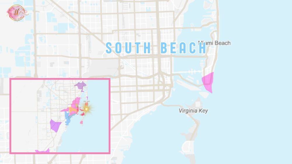 Map of South Beach Miami