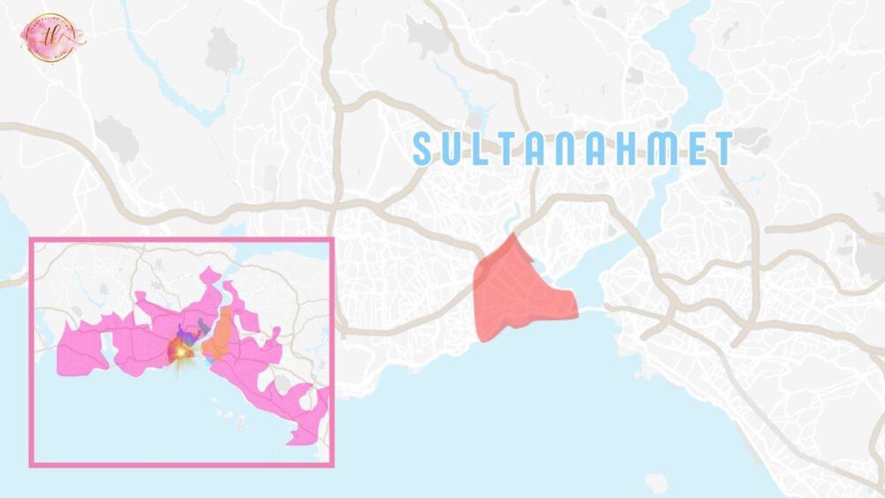 Map of Sultanahmet